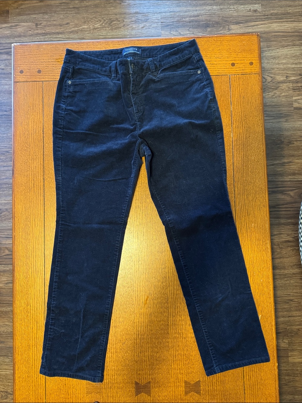 Talbots Women's Navy Corduroy Skinny Jeans